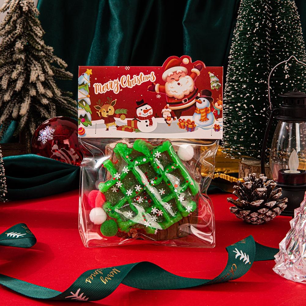 Waffle Christmas Fidget Doll Soft Pinch Food Series Toy Novelty Cat Paw Squeeze Toy  Festival