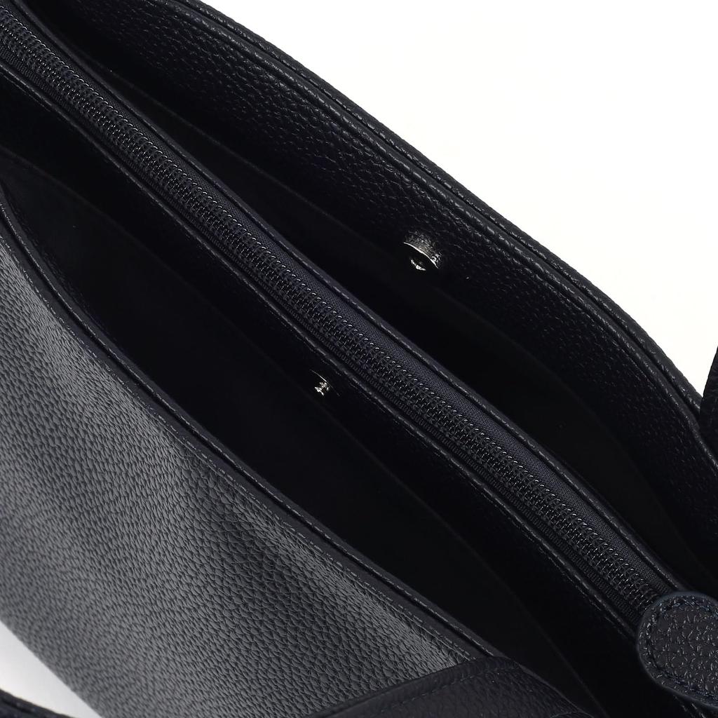 Handbag with Shoulder Bag Dark 10901 [Kitamura] Z-0628 Women's Blue/White [Navy]