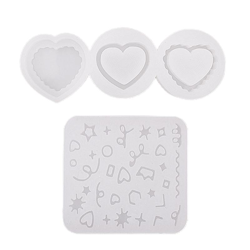 Love for Creative Quicksand Mold for Making Delicate Keychain Pendants Crafts Ornaments for Decoration Non-toxic Safe