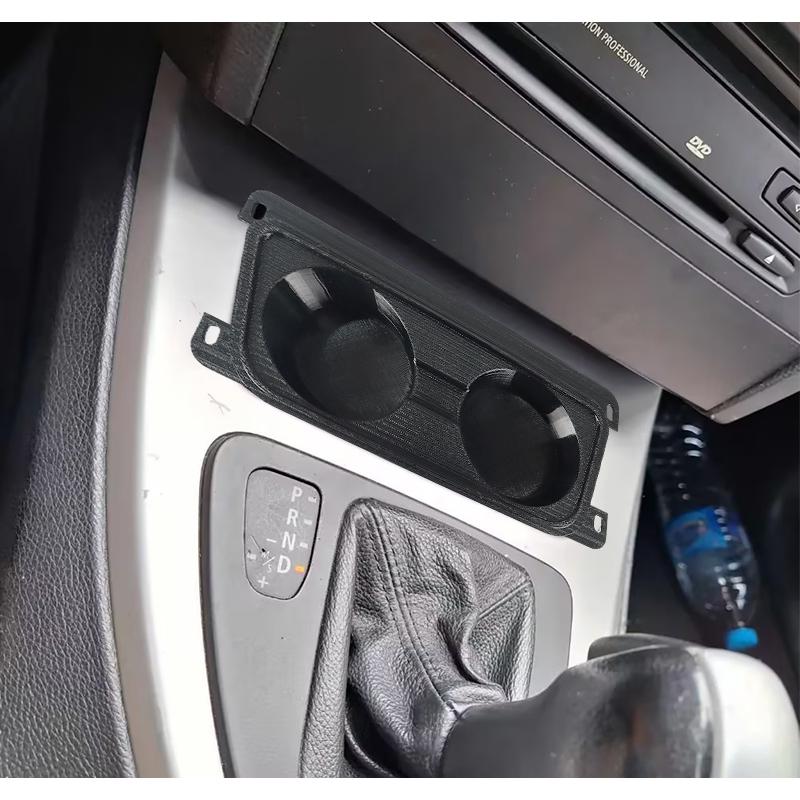 Halkfri Insats för Mugghållare för BMW E90 E91 E92 E93, Ersättningsmugghållare för Mittkonsolen fram för 3-serie 2005-2012