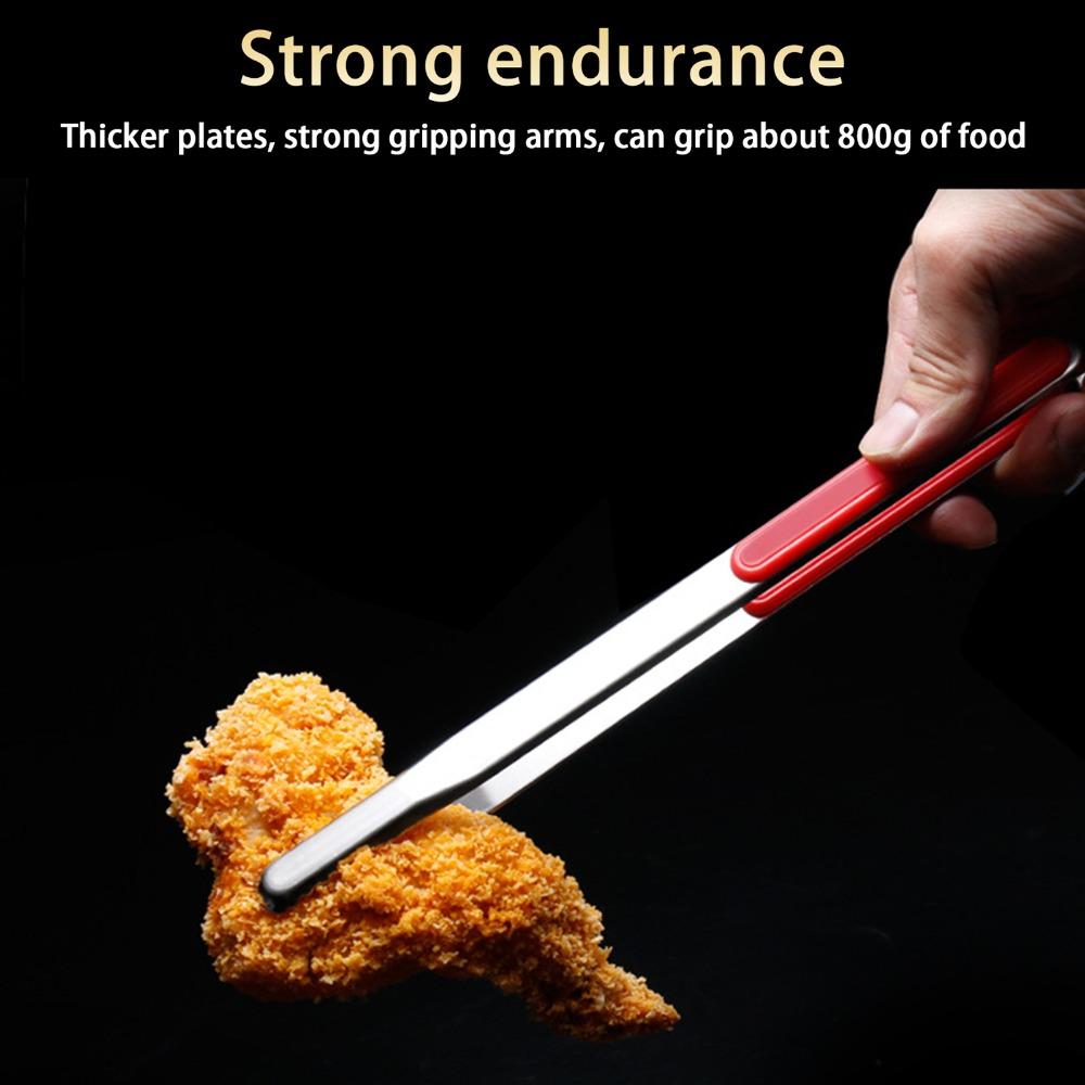 Serrated Tips Kitchen Tongs Raised Grip Grill Tongs Durable Serving Tongs Barbecue Grilling