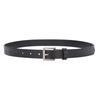 Belt Women'S Leather First Layer Leather Belt Black Square Buckle Cowhide Belt Simple