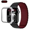 Silicone Strap+Case For Apple Watch Ultra 3/2/1 49mm 11 10 46mm 42mm Magnetic Band iWatch 9 8 7 45mm 41mm 6 5 SE 44mm/40mm Cover