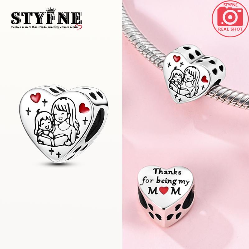 

Шармы Медь Родитель-Ребенок Сердцевидные Подвески-Книги Подходят для Шармов Plata Оригинальный Браслет Бусины Женские Украшения для Рукоделия