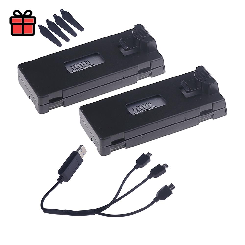 Upgrade 1800mah 6500mAh 3.7v SIS Drones Battery For LS-S1S E88 E88PRO E99 E99PRO K3 P10 A13 E525 RC Drone Backup Battery Charger