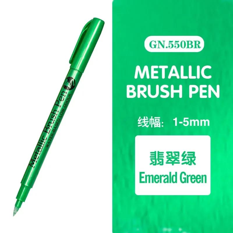 Double Tip Metallic Gold Silver Marker Pen Permanent Art Marker Crafts DIY Painting Pens Card Making Stationery Art Supplies
