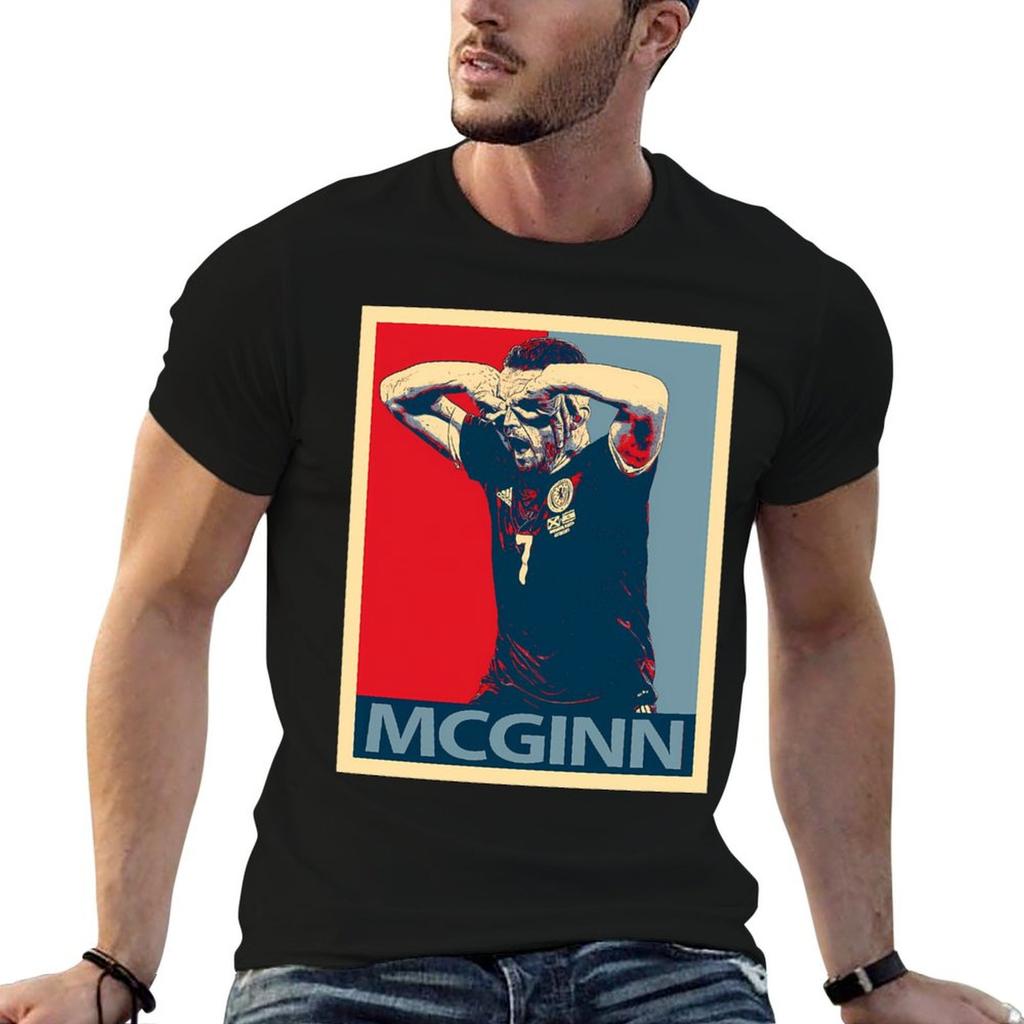 John Mcginn Celebration TShirt Basic Simple Casual Short Sleeve Tee