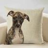 Nordic Animal Portrait Decorative Cushion Cover Dog Fashion Sofa Pillow Cover 45x45cm Linen Children's Gift Dog Companion