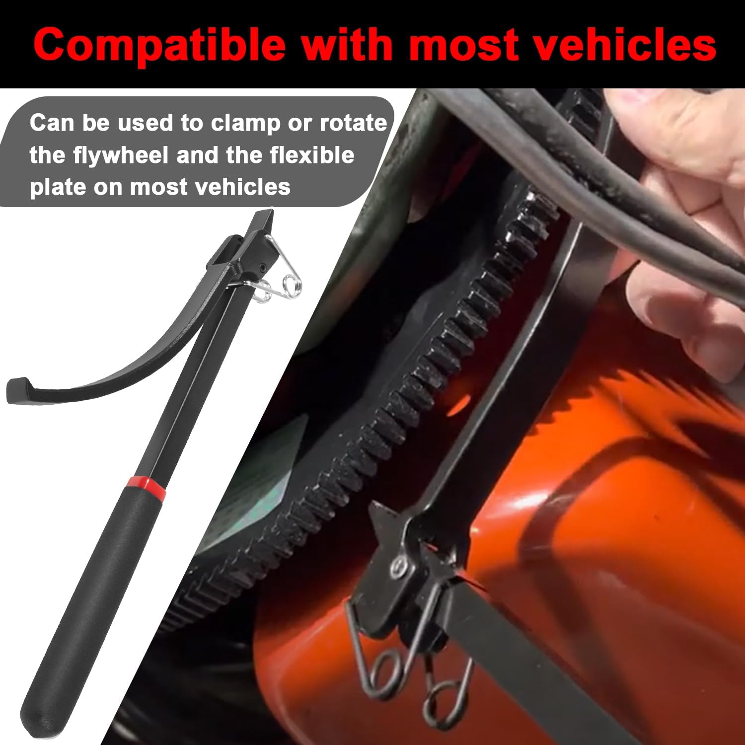 

mooncar Flywheel Turner Wrench Turning Tool Used for Turn The Flywheel and Rotate The Engine, Flywheel Turner Flywheel Wrench