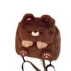Kawaii Capybara Crossbody Bag Cartoon Animal Cartoon Shoulder Bag Simple Plush Backpack  Children