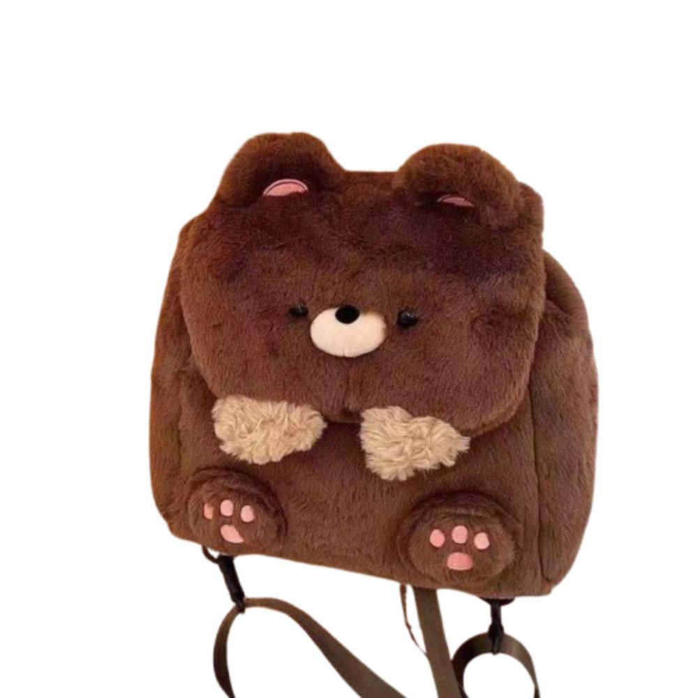 Kawaii Capybara Crossbody Bag Cartoon Animal Cartoon Shoulder Bag Simple Plush Backpack  Children