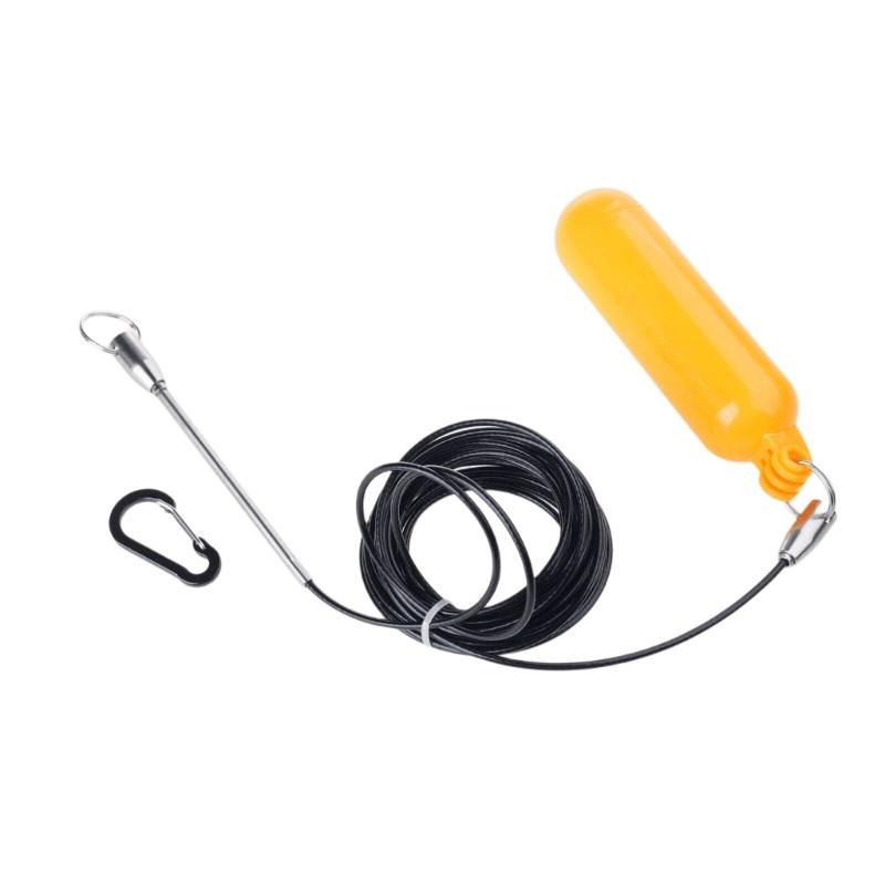 Fish Needle Hook Stringer Replacement Spearfishing Fish Stringer with Stainless Cable and Float Ball Easy to Use