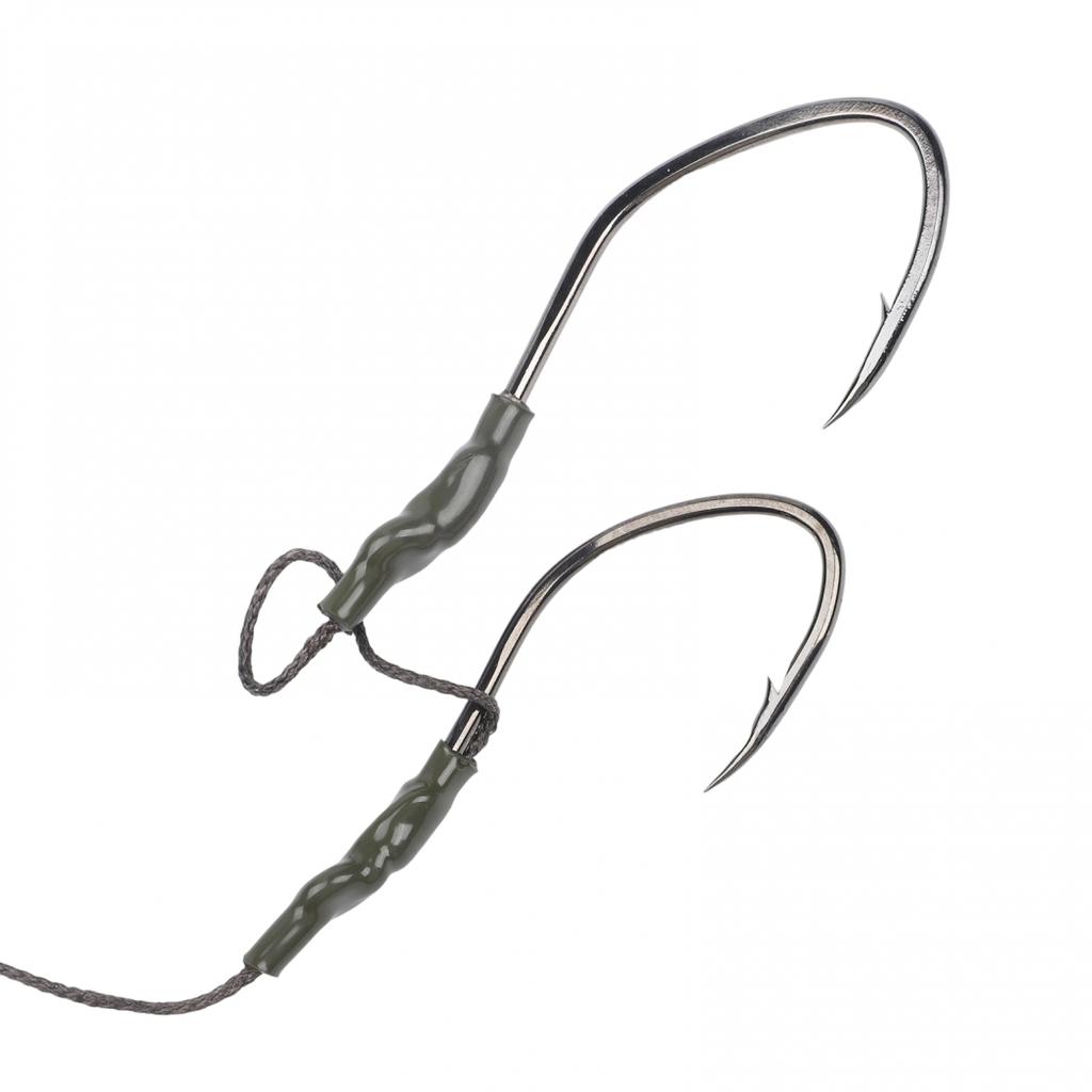 For Catfish Rig with PE Line 100cm and Carbon Hooks for Freshwater