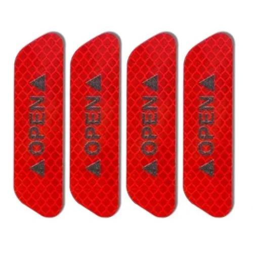 

4 шт. светоотражающая наклейка на дверь автомобиля, предупреждение о безопасном открывании, светоотражающая лента, наклейка, автоматическое украшение интерьера и экстерьера, аксессуары