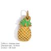 eManco Stainless Steel Charms Bohemian Style Fruit Elements Strawberry, Pineapple, Cherry Summer Trendy Jewelry Pendant