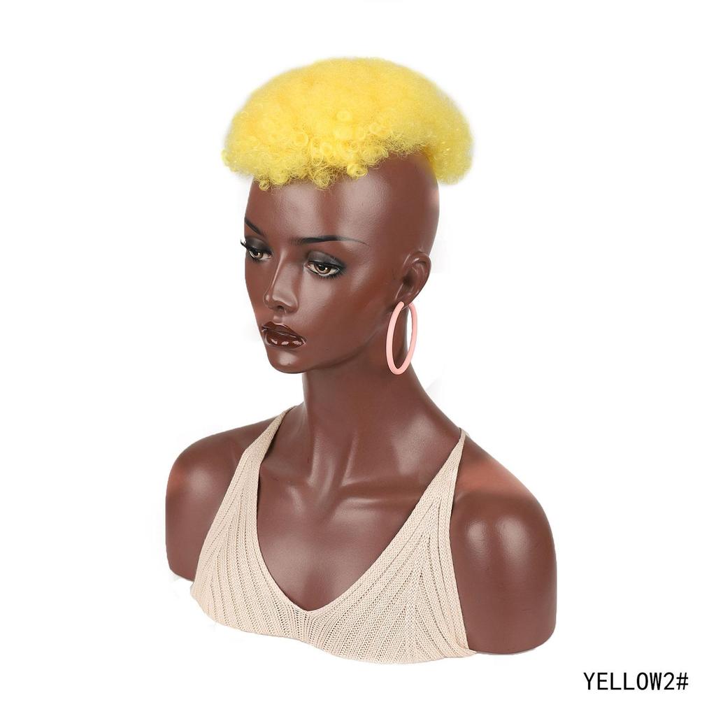 Clip In Topper Wig With 4 Clips Short Curly Black Gray For Women Hair Loss Bald Head Daily Use Synthetic Hairpiece