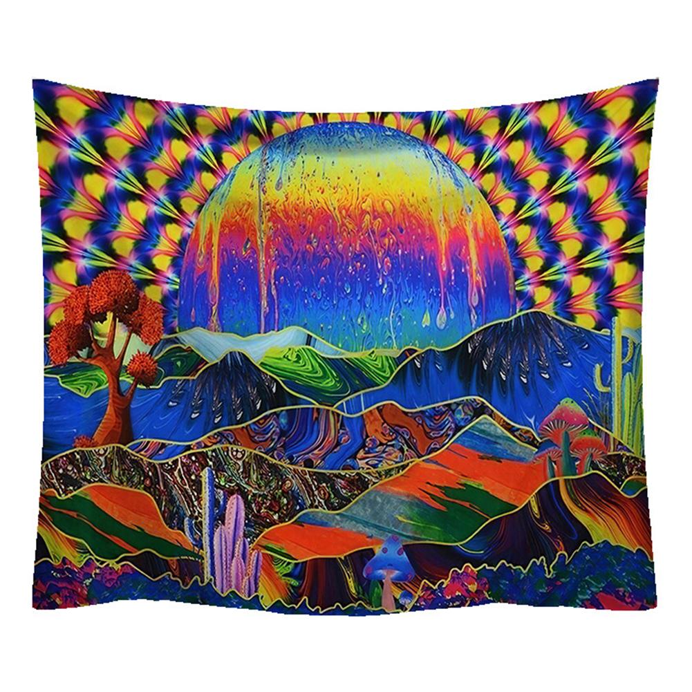 Home Tapestry Wall Hanging Room Art Moon Pattern Bedside Decoration Accessories