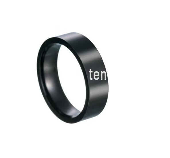 2024 European & American 6mm/8mm Titanium Steel Unisex Cross Ring – Durable, Non-Fading