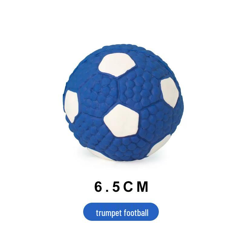 Squeaky Latex Rugby Football Dog Toy - Durable Chew & Stress Relief