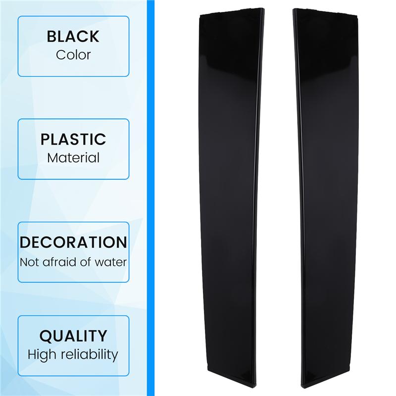 1Pair Rear Windshield B Pillar Post Trims Cover 57010446AN 57010447AN For Jeep Grand Cherokee 11-21 Doors Window Panel