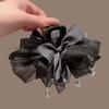Perlen Charm Krallenclip 13cm Große Haarspange Neue Schleifen-Haarspange Kopfschmuck