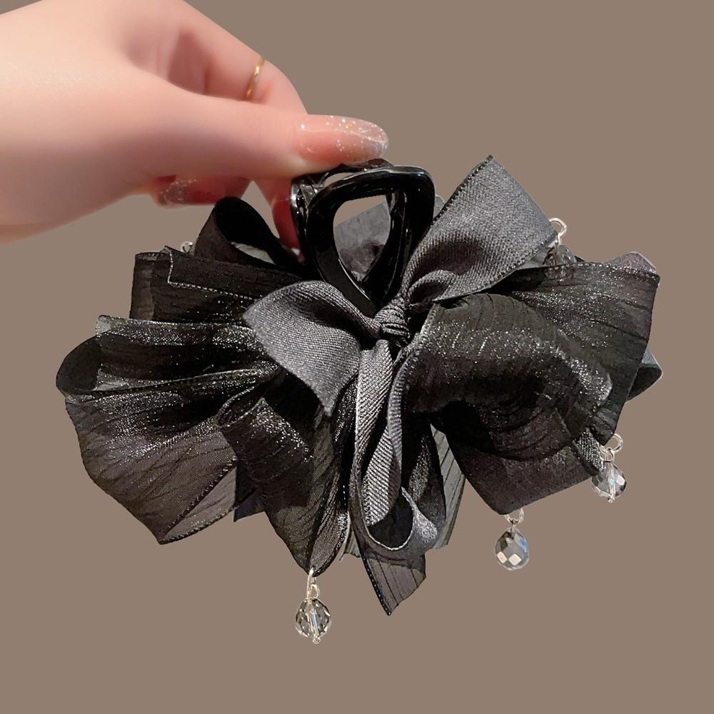 Perlen Charm Krallenclip 13cm Große Haarspange Neue Schleifen-Haarspange Kopfschmuck