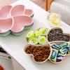 Creative Fruit Candy Tray Heart Shaped Dried Fruit Nut Organizer Household Salads Snack Bowl Divided Dessert Tray Container