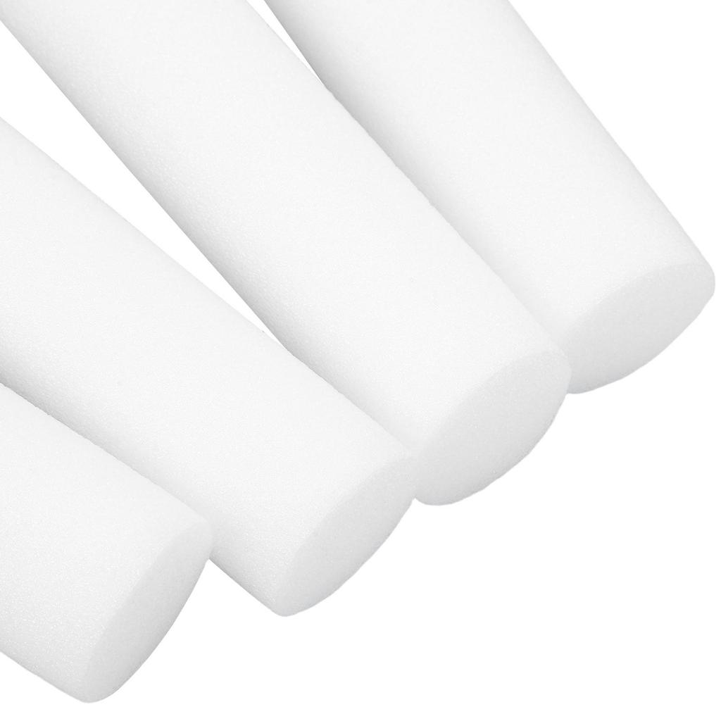 4Pcs Solid Sponge Cylinder Floral Arrangement Holder 19.65x1.57in White Modeling Craft Sponge Rods for DIY Wedding Home Decor