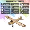 RC Wood  Plane, Dancing  Hobby S0801 Balsa Wood RC  Plane 1.2M Piper Cub J-3 Remote Control  Craft KIT Version   Flying Model with Large