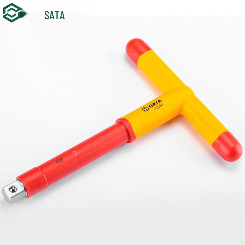 SATA VDE Insulated T-Handle Wrench 12.5MM x 250MM
