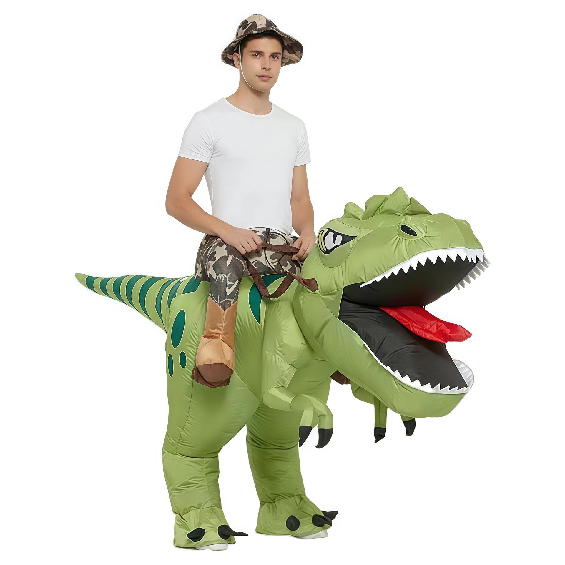 New Halloween Dinosaur Inflatable Costume - Funny Running Dragon Stage Prop Children 80-120cm