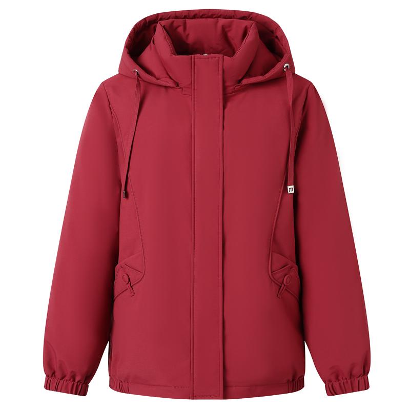 Plus Size XL-6XL Middle Age Women's Down Jackets Winter Parkas Hooded Elegant Loose Thick Warm Down Coats Woman Outerwears