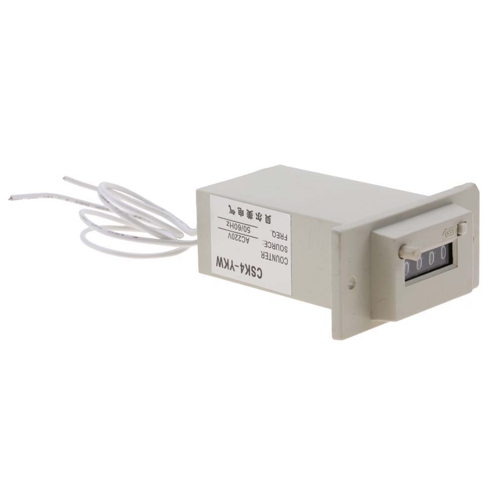 CSK4 YKW 4 Digit Electromagnetic Counter AC 220V(#01)