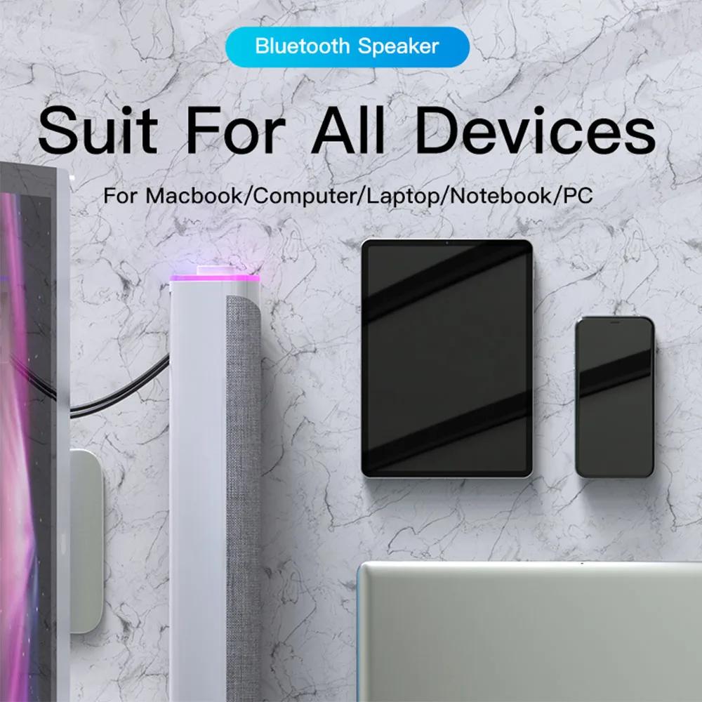 4D Computer Wired Loudspeaker Bluetooth Bar Stereo Sound Subwoofer Surround Soundbar Speaker For Macbook Laptop Notebook PC game