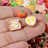 5/24pcs Cake Coffee Food Pendant Enamel Chilli/Strawberry/Cherry Charms For Jewelry Making Bulk DIY Bracelets Necklace Pendants