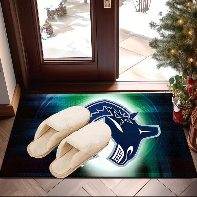 Vancouver Hockey Art Area Rug Suitable for Indoor And Outdoor,Carpets for Kitchens, Homes, Offices, Living Rooms,Home Decor,Christmas Gift
