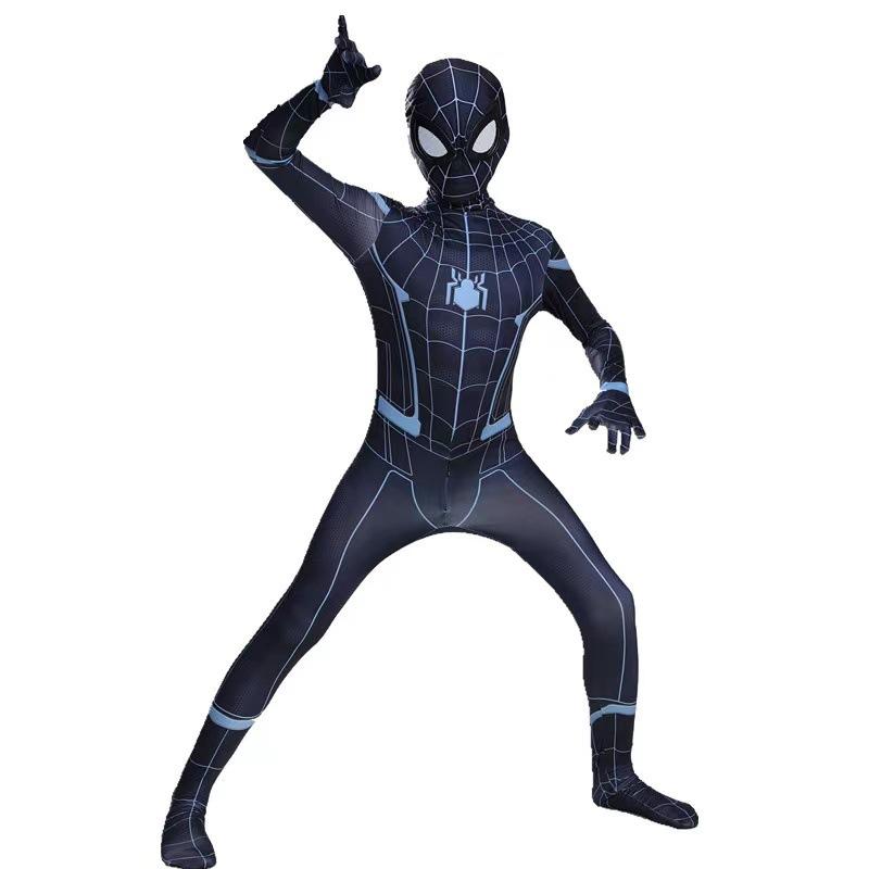 2021 Halloween Kids' Spider-Man Cosplay Outfit, Superhero Steel Spider-Man Muscle Dress