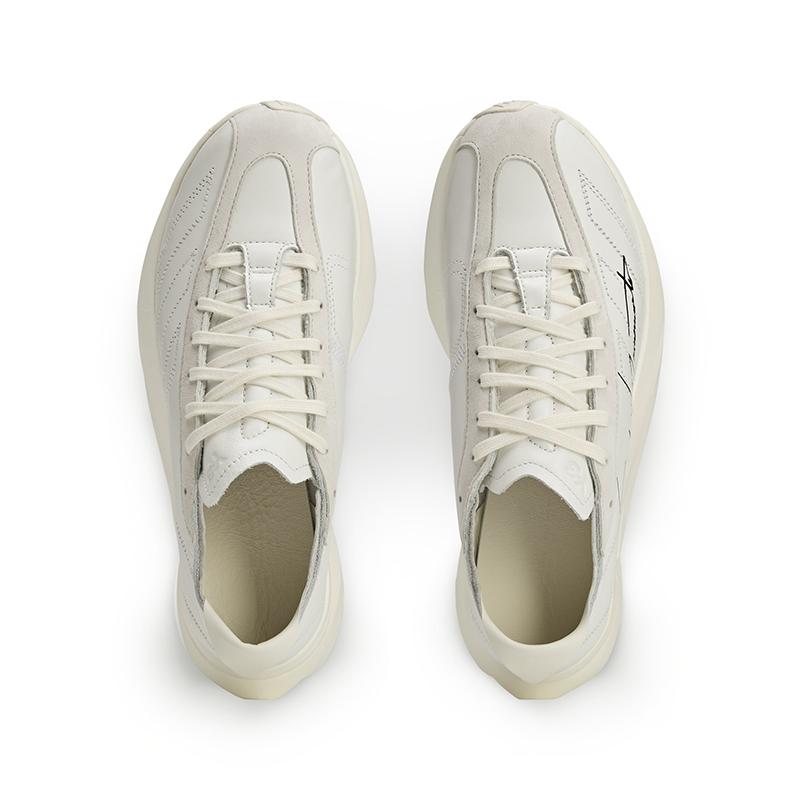 Y-3 Adios Pro 3.0 LX Leather Fashion Comfortable Low-Top Casual Shoes Unisex Sneaker White JR4206