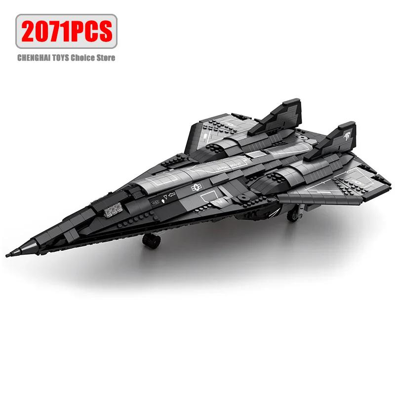 High-Quality 2071Pcs Sr-72 High-Quality Large High-Quality Blackbird High-Quality Reconnaissance High-Quality Aircraft High-Quality Building
