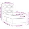 Box Spring Bed with Mattress Dark Green 90 x 190 cm Velvet