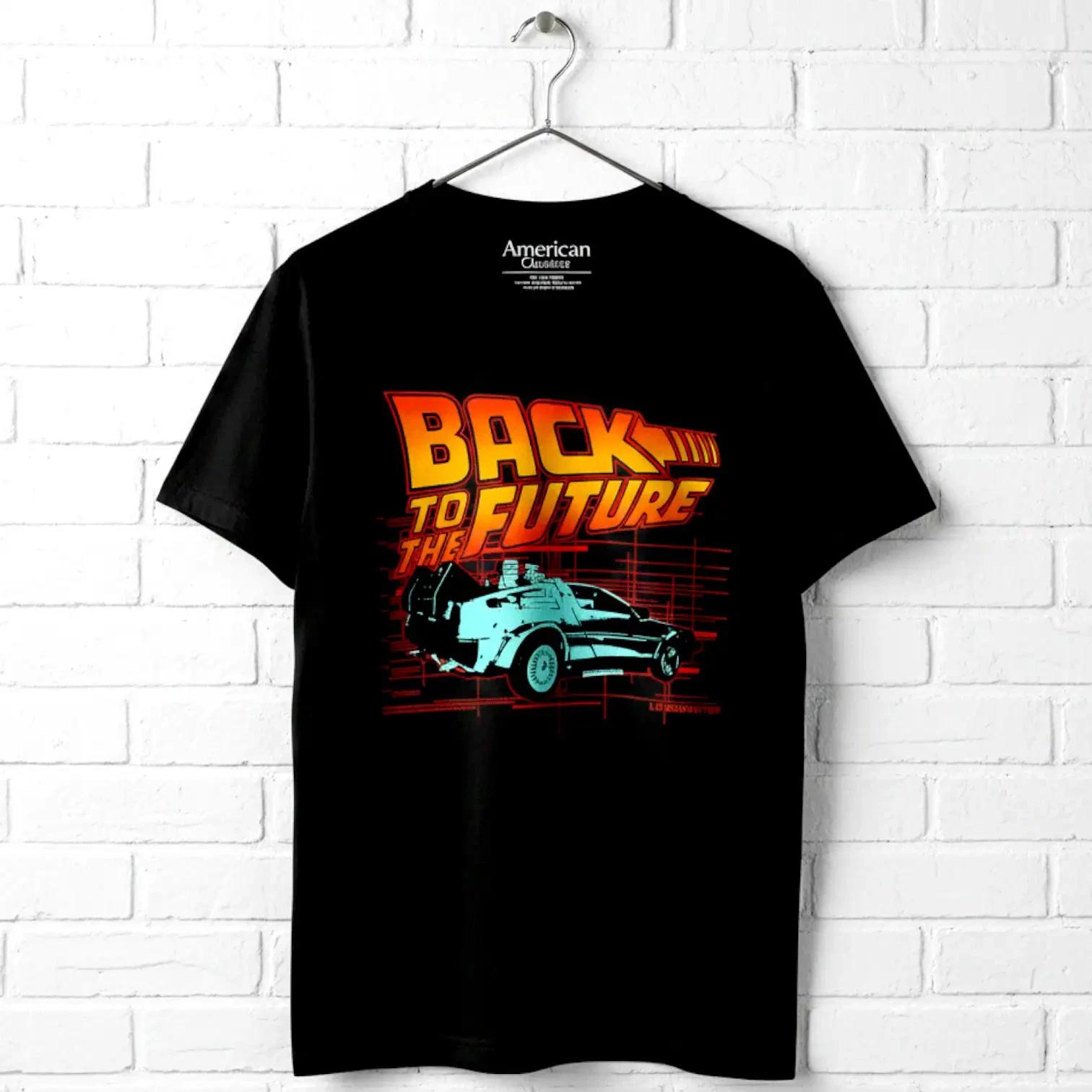 Back to The Future Lasers Delorean Men s T Shirt M