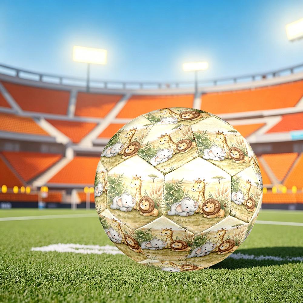 1pc Safari Friends Size 5 Soccer Ball Professional Lightweight Durable Match Training Football Indoor &Outdoor Sports BallTraining Ball y39