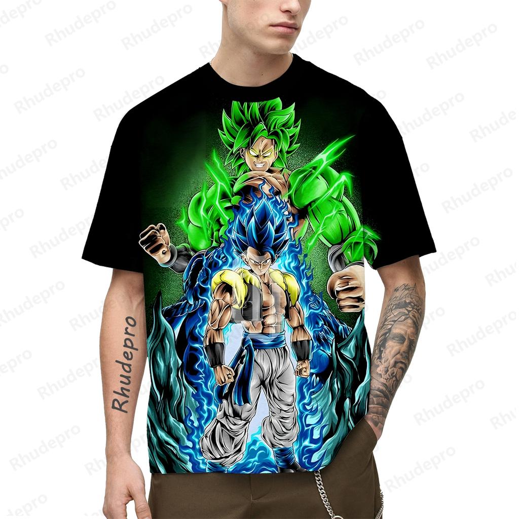 Vegeta Gym Tops 100-5XL Goku Hip Hop T-Shirt für Männer Cosplay T-Shirts Übergroße Kleidung Mode Anime Y2k