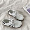 Women's Retro-Inspired White Campus Sneakers - Summer 2025 Fashion Kitten Design