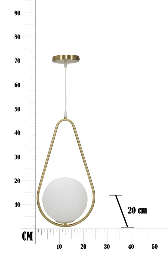 Ceiling Lamp Glamy Drop Cm 24X20X46