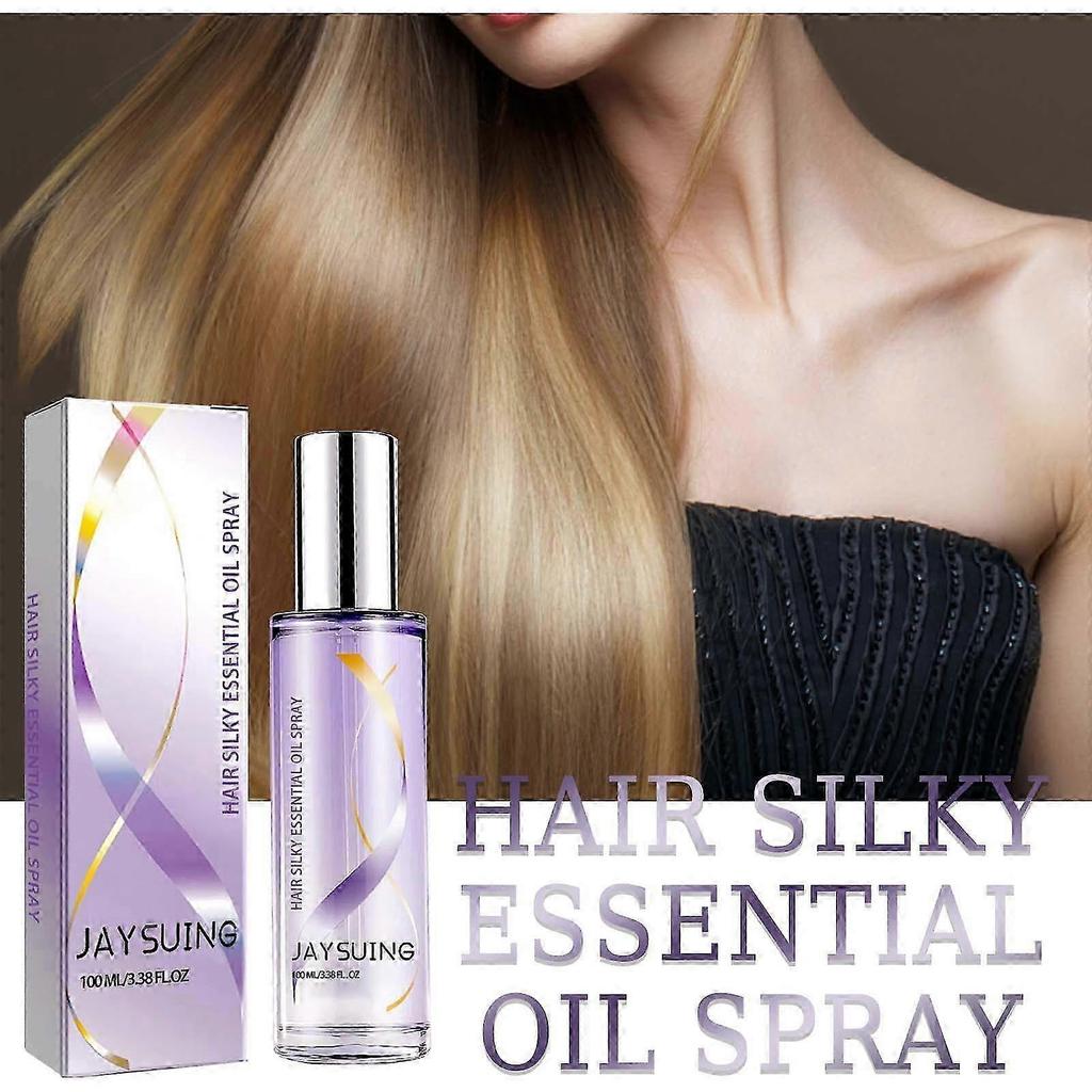 Jaysuing Hair Essential Oil Spray Repair Hair Dry Manic Soft Fluffy Hair Care Deep Nourishing Hair 100Ml