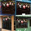 Snowman Christmas Tree Santa Claus Window Stickers Set Decoration Christmas