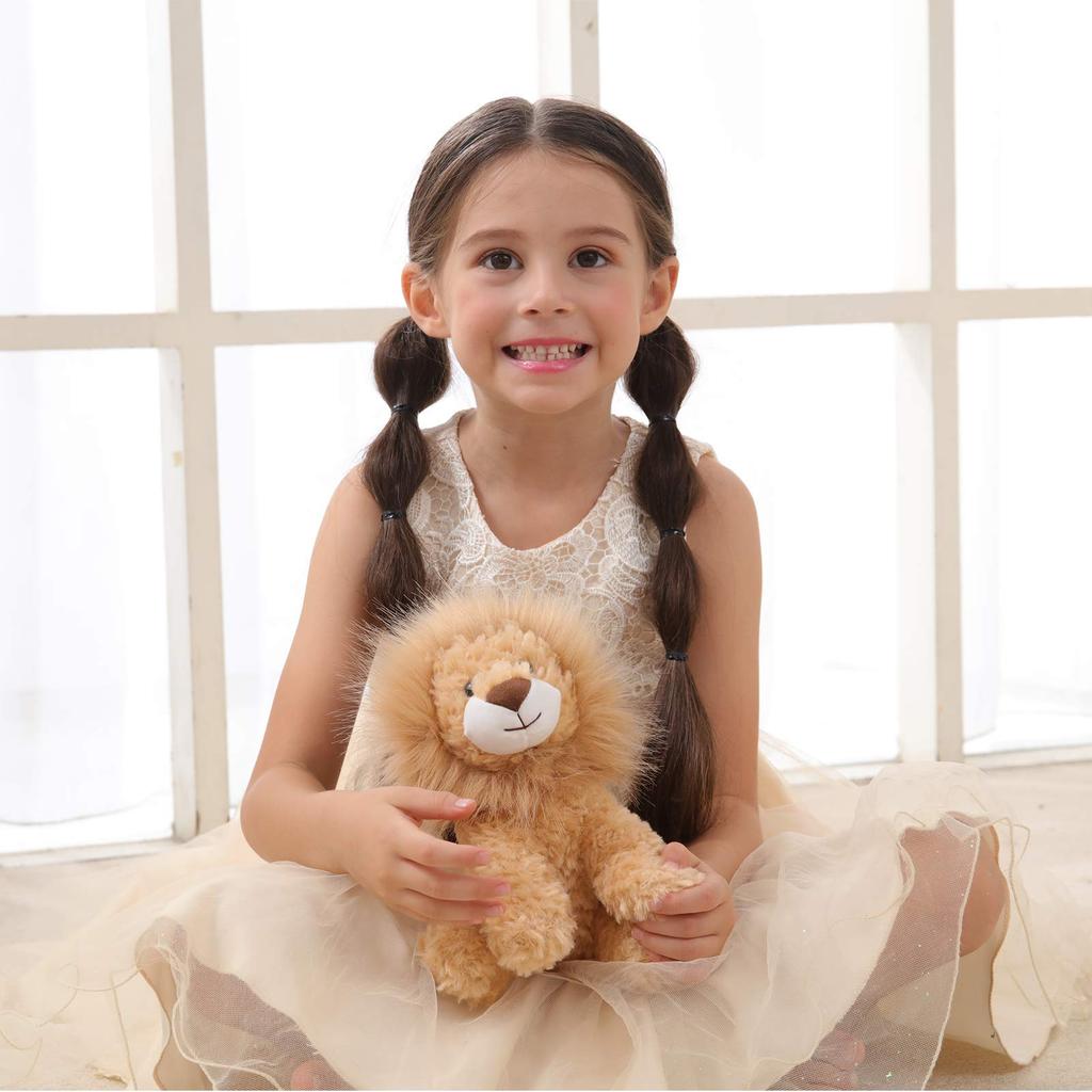 Apricot Lamb Yellow Lion Plush Toy, Soft and Cute, Fluffy Yellow Lion, 30cm, Suitable for Boys and Girls