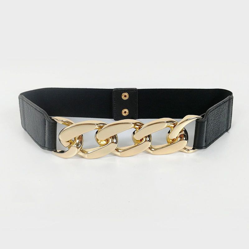 

Wide Luxurious Pu Waist Belt For Women In Trendsetting Colors Perfect For Autumn Fashion Gold