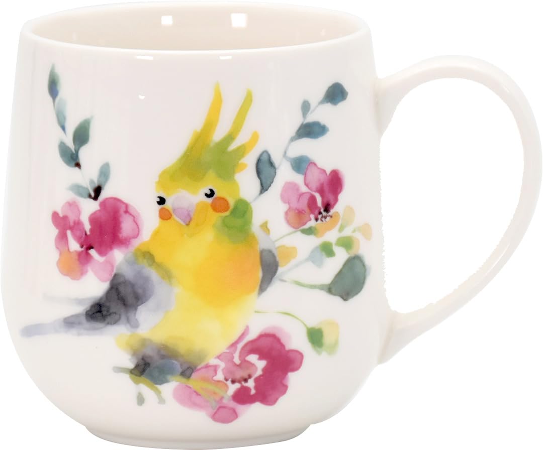 Ceramic Ai Mignon 15268 Mug, Cockatiel, 7.7×H8.7cm,
